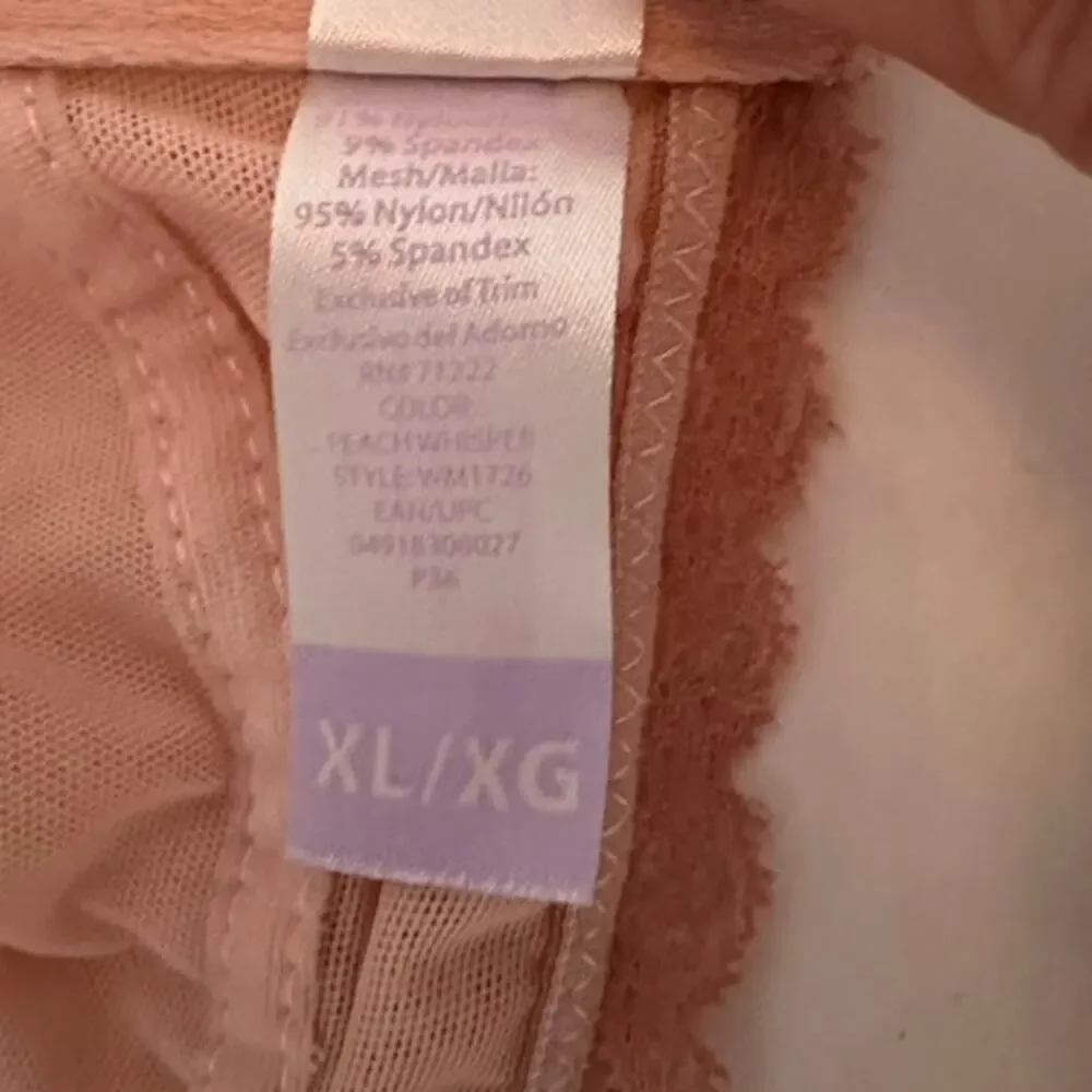 Secret Treasure Intimates Pink Floral Lace Bralette XL Front Closure‎